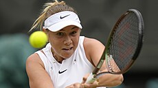 Amanda Anisimovová ze Spojených států ve čtvrtfinále Wimbledonu. | na serveru Lidovky.cz | aktuální zprávy