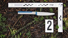 Zabavený n��, kterým propu�t�ný v�ze� 26. �ervna 2022 zaúto�il v �eské Líp� na...