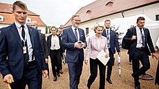 Premiér Petr Fiala spolu s pedsedkyní Evropské komise Ursulou von der...