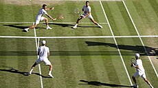 Momentka z finálového zápasu mu�ské �ty�hry Wimbledonu.