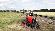 Tragická nehoda na železnici. U Bezděkova na Klatovsku vjel traktor na...