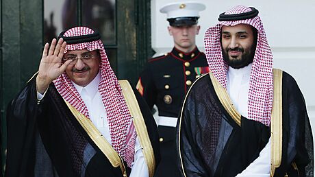 Saúdský král a korunní princ Muhammad bin Salmán
