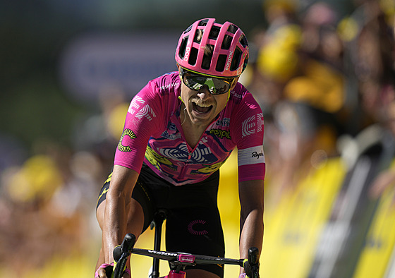 ODMNA. Dán Magnus Cort se raduje z vítzství v desáté etap Tour de France.