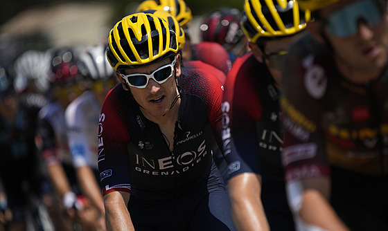 Britský cyklista Geraint Thomas v prbhu 16. etapy Tour de France.