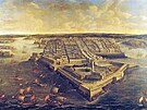Velký pístav v La Valett na Malt v 17. století