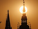 Východ slunce nad Praským hradem. (19. ervence 2022)