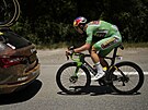Lídr bodovací soute Wout van Aert ve 13. etap Tour de France