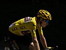 Lídr celkového poadí Jonas Vingegaard bhem 13. etapy Tour de France