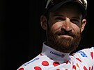 Lídr vrchaské soute Simon Geschke na pódiu po 13. etap Tour de France