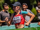 Chodkyn Elika Martínková v závod na 20 kilometr na mistrovství svta v...