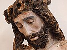 V Moutnicch na Brnnsku objevili vzcnou sochu Ukiovn Krista. Snmek sochy...