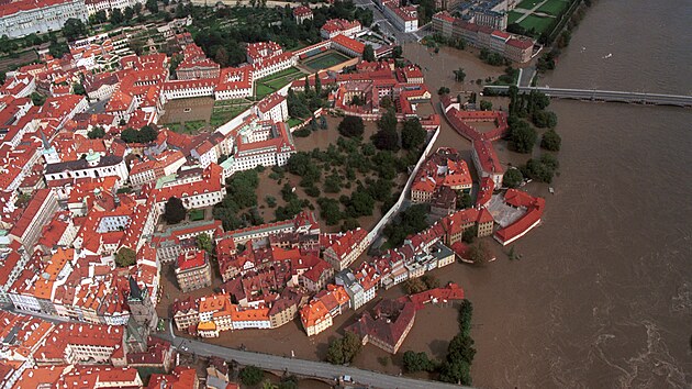 Praha, Malá Strana. Povodně 2002.
