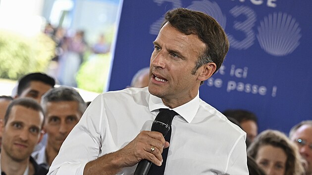 Francouzsk prezident Emmanuel Macron (12. ervence 2022)