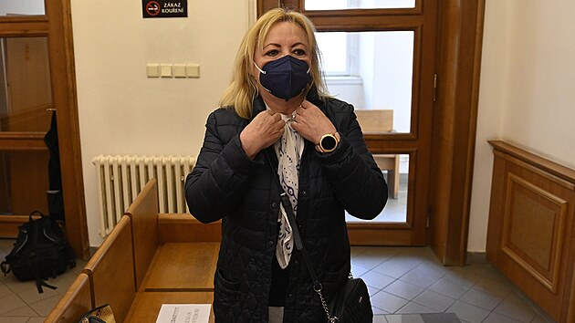 Okresn soud Praha-vchod zaal projednvat tzv. kauzu Bereta, kter se tk dajnho vynen informac z trestnch zen. Na fotce je obalovan sttn zstupkyn Dagmar Mchov. (26. dubna 2021)