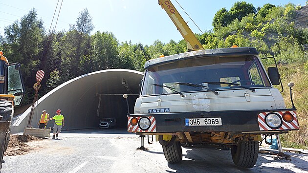Modernizace tunelu Hebe na silnici I/35 probh podle plnu.