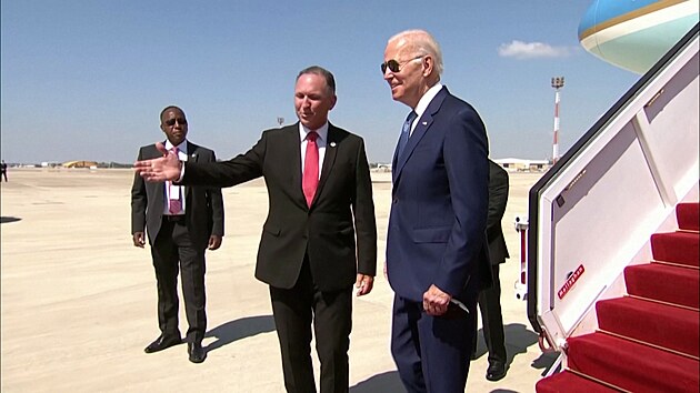 Joe Biden picestoval na sttn nvtvu do Izraele
