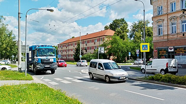 P�echod pro chodce na �eskobud�jovick� Pra�sk� t��d�