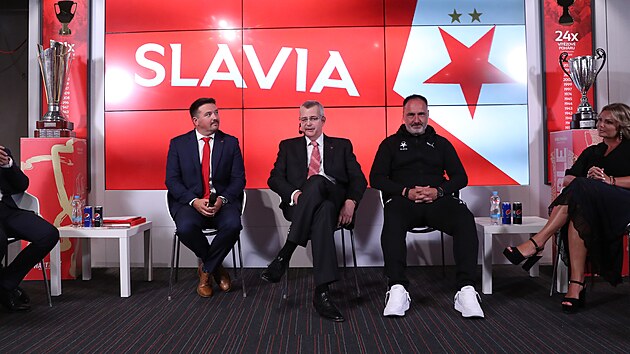 Jaroslav Tvrdk (uprosted), pedseda pedstavenstva SK Slavia Praha, na...
