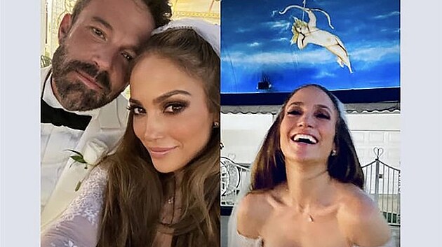 Jennifer Lopezová se na svém webu pochlubila s fotkami ze svatby s Affleckem (17. července 2022)