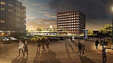 Pvodní vizualizace Nové Palmovky