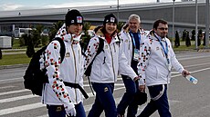 Zimní olympijské hry 2014 v ruském pímoském mst Soi, zleva: Martina...