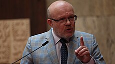 Vlastimil Válek na tiskové konferenci (15. �ervence 2022)