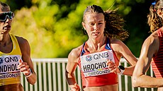 Tereza Hrochová bhem maratonu na mistrovství svta v Eugene.