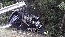 K nehod na dálnici D5 vyjídli hasii i záchranái.