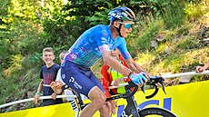 Chris Froome v průběhu sedmé etapy Tour de France.
