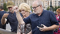 Regina Rázlová p�i natá�ení filmu Tancuj, Matyldo