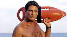 David Hasselhoff v seriálu Pob�e�ní hlídka (1989)