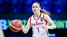 eská basketbalistka Kateina Zeithammerová v zápase evropského ampionátu...