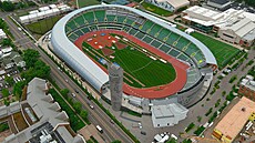 Pohled na stadion Hayward Field