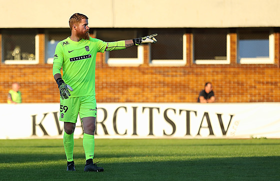 Vlastimil Hrubý v dresu brnnské Zbrojovky.