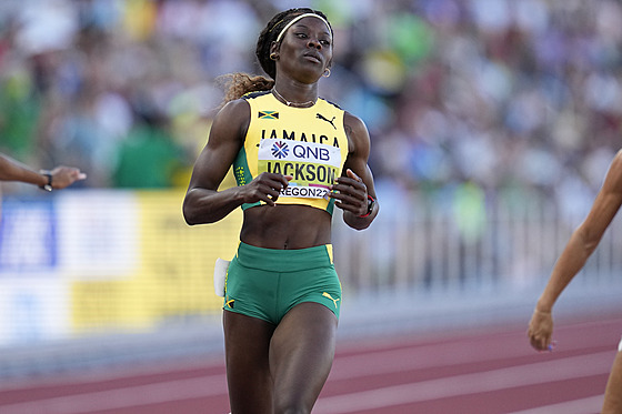 Jamajská sprinterka Shericka Jacksonová.