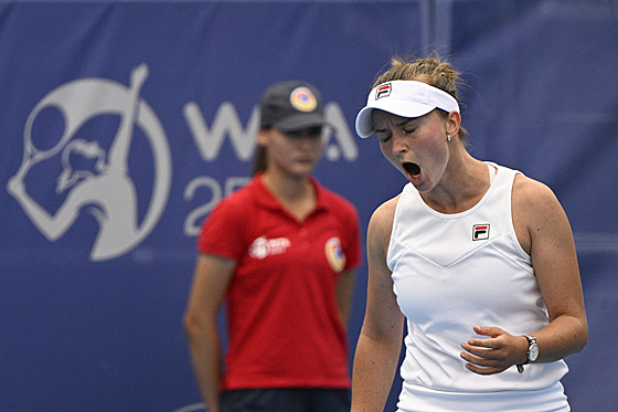 Barbora Krejíková v prvním kole Prague Open.