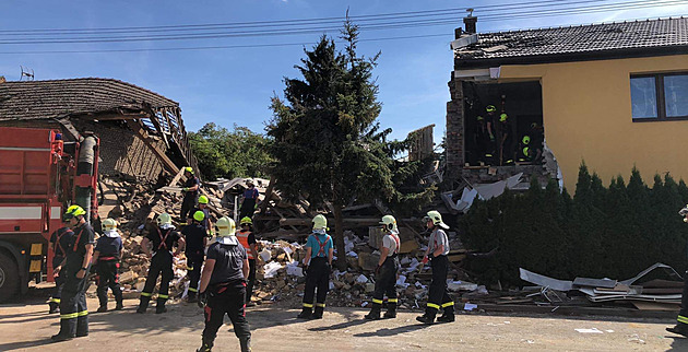 Výbuch domu v Olšanech u Prostějova způsobil plyn, policie nevylučuje úmysl