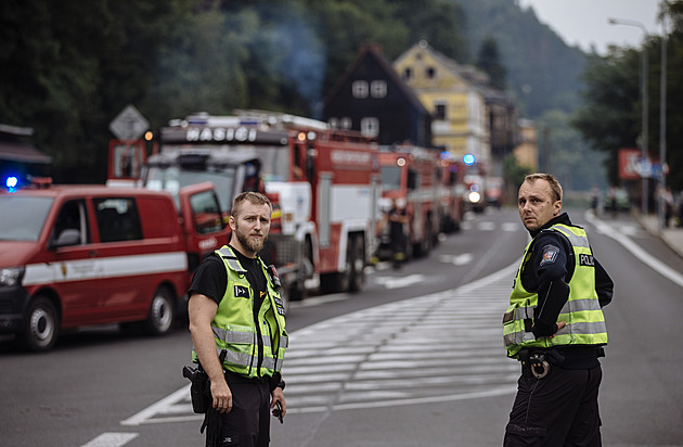 Požár v Českém Švýcarsku vyšetřuje policie jako ohrožení z nedbalosti