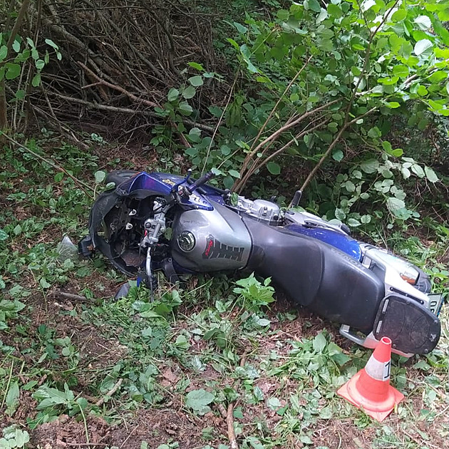 Mladý motorkář zemřel po nárazu do stromu na Písecku.