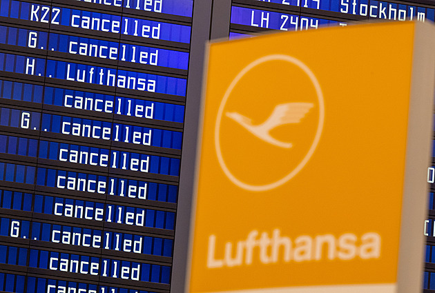 Lufthansa ruší lety do Prahy z Frankfurtu a Mnichova, zřejmě kvůli stávce