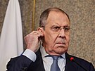 Ruský ministr zahranií Sergej Lavrov bhem návtvy Káhiry (24. ervence 2022)