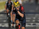 Britský cyklista Geraint Thomas v cíli 21. etapy Tour de France