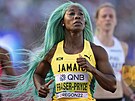Jamajská sprinterka Shelly-Ann Fraserová Pryceová na mistrovství svta v Eugene