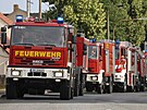 Nmetí hasii bojují s rozsáhlým poárem v Braniborsku. (26. ervence 2022)
