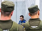 Ruský voják Vadim iimarin bhem slyení odvolacího soudu v Kyjev (25....