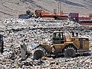 Apex Landfill, Clark County, Nevada. Na severním okraji híného Las Vegas, u...