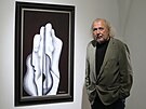 Kristian Kodet p�ed dv�ma sv�mi obrazy v Muzeu Kodet, kde bude vystaveno celkem...