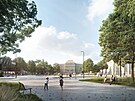 Stromy a travnat plocha dominuj v nov podob Senovnho nmst v...