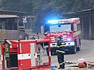 Zásah hasičské služby při lesním požáru v Národním parku České Švýcarsko u...