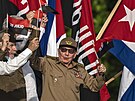 Bývalý prezident Raúl Castro na oslavách 69. výroí útoku na kasárny Moncada v...